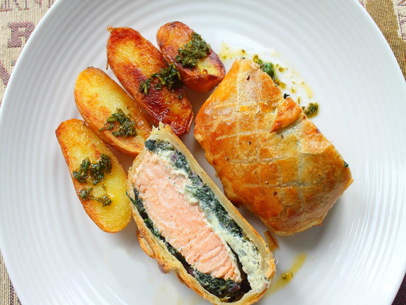 Salmon en Croute - Brigown Bed &amp; Breakfast